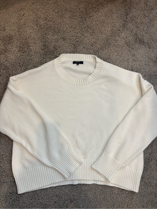 Quince Sweaters - Quince Ivory Crewneck Sweater